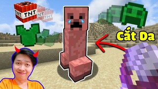 Vinh Lấy Da Của Creeper Tập 1 : LẤY DA TẤT CẢ MỌI THỨ TRONG MINECRAFT* Sao Mà Hài Thật Luôn 🤣🙄