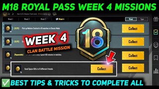 M18 WEEK 4 MISSION 🔥 PUBG WEEK 4 MISSION EXPLAIN 🔥 M18 ROYAL PASS WEEK 4 MISSION 🔥 RP MISSION WEEK 4