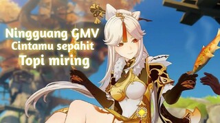 Ningguang AMV cintamu sepahit topi miring|Ayaka genjot