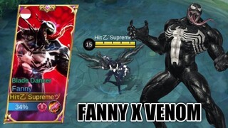 FANNY X VENOM MARVEL SKIN SCRIPT NO PASSWORD - MOBILE LEGENDS