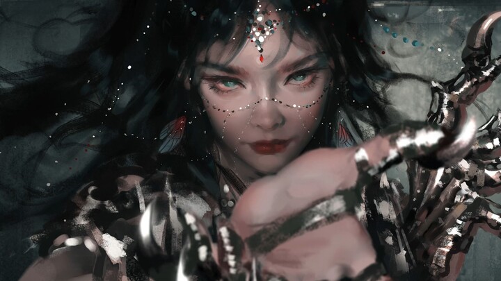 【Quá trình vẽ của WLOP】Lion3【Quỷ Đao】【Phong Diệp】