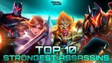 Top 10 Strongest Assassins | Arena of Valor | Liên Quân Mobile | RoV