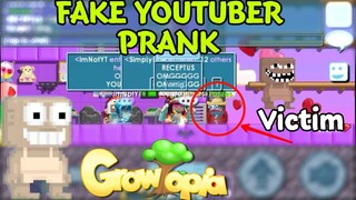 Growtopia Fake Youtuber [Prank] (Got mad)