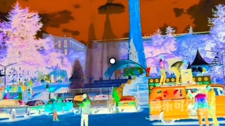 Matamu secara otomatis melihat warna, inilah afterimage negatif dari warna tersebut.