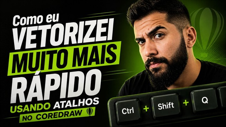 Como eu vetorizei muito mais rápido usando atalhos no CorelDRAW