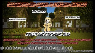 manusia pisang bingung mau ngapain di streaming Minecraft