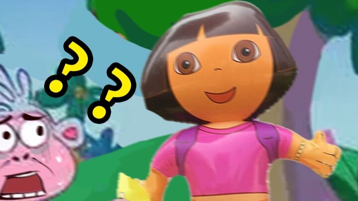 Dora: Hello~ Monkey: Who are you? ! ! ! !