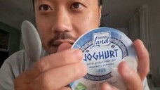 Lid Licking Greek Yoghurt - Asmr Eating Sounds