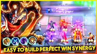 BEST SYNERGY FOR BEGINNERS ! PERFECT WIN EASY TO BUILD LINEUP ! - Mobile Legends Bang Bang