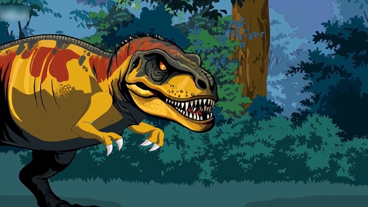 "Vua hổ nuốt trời" Tiger King vs. Tyrannosaurus Rex#沙hoạt hình điêu khắc#二chiều