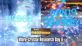 Vibro-Crystal Research Day 6 - 9432 Score New Record - Cryo Team & Ayato C0 Showcase