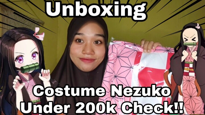 Unboxing Costume Nezuko UNDER 200K !!!!! |by denesaurus