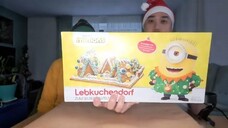 ASMR Minions Gingerbread Village - German Lebkuchen🍪⛄🎄 (EATING SOUNDS)