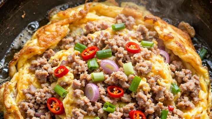 Minced Pork Omelet