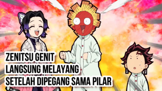 Dipegang cewek digit, langsung melayang. Oh Zenitsu.