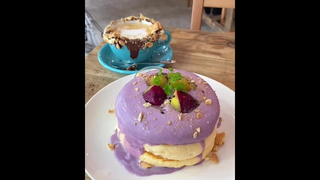 แพนเค้กมันม่วง