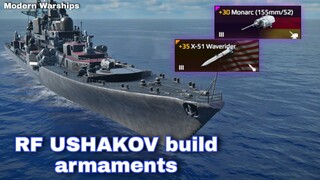 Modern Warships: my best build armaments for RF USHAKOV.  online match