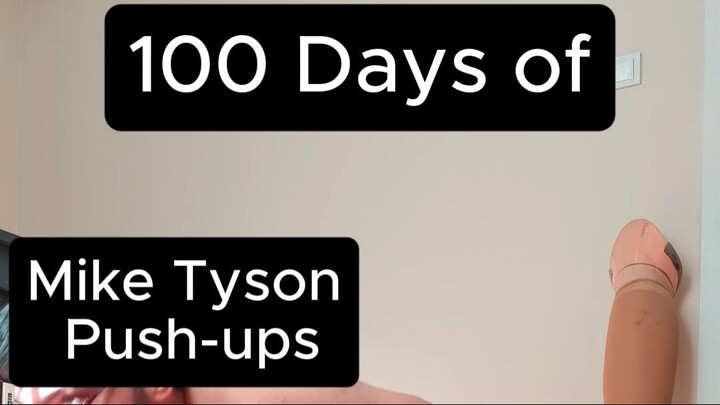 100 Days of Mike Tyson Push-Ups in 10 Seconds 💯 #Shorts