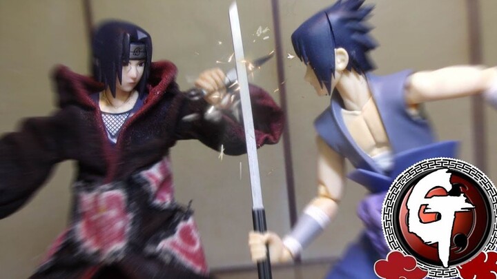 【Stop Motion Animation】Sasuke vs Itachi