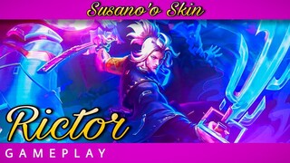 Riktor Slayer Lane Gameplay | Susanoo Skin | Arena of Valor | Clash of Titans | AoV | CoT
