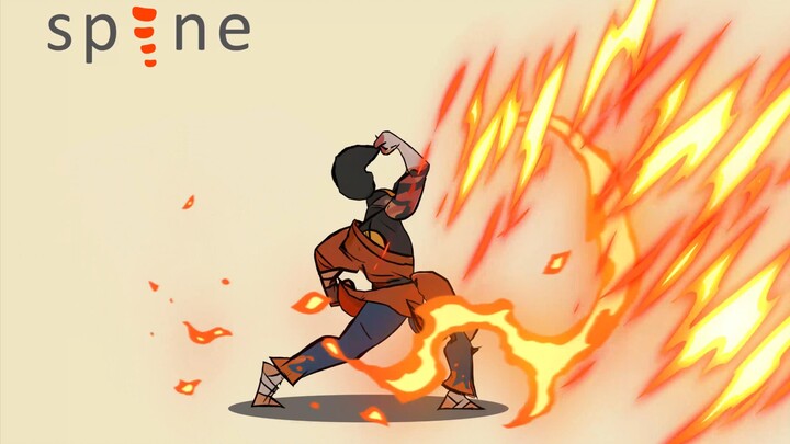 spine 2D 【Fighting animation】 Attack combo, animation cut-out sharing
