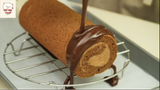 japanese make Chocolate roll cake 1 #monngonNhatBan