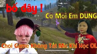 Chơi Free Fire Không Tắt Mic Khi Học Online - Troll Trẻ Trâu AFK luôn Free Fire