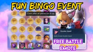 FUN BINGO EVENT | FREE EMOJI AND MORE | MOBILE LEGENDS