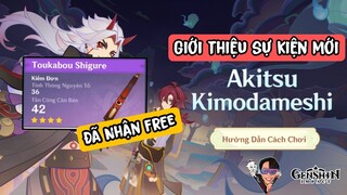 Sự kiện mới Akitsu kimodameshi Game Genshin Impact | Nhận free Vũ Khí 4 Quá quái dị !!!