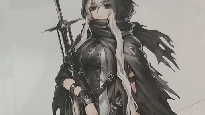 "Arknights Official Canon Collection" The Shining uses her hair to hold up her robe