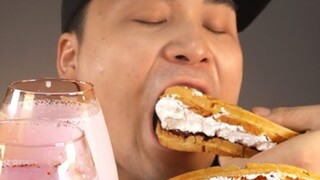 【ddeonggaeTV】Waffles, Layer Cake, Caramel Milk Tea, Strawberry Milk Tea Donkey-Brother Real Sound ch