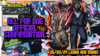 *UNSEEN CONTENT?* MY HERO ULTRA RUMBLE LEAKS! ALL FOR ONE AND MORE