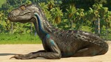 INDORAPTOR vs BLUE, ECHO, DELTA, CHARLIE (DINOSAURS BATTLE) - Jurassic World Evolution 2