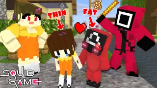 Monster School : Fat Boy and Thin Doll Love Story - Squid Game - Minecraft Animation