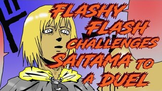 Flashy Flash Challenges Saitama to a Duel |  OPM Webcomic Chapter 112