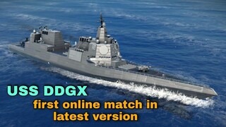 Modern Warships: first gameplay Online match USS DDGX in action.