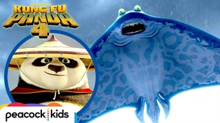 Po Saves Village from GIANT Stingray | KUNG FU PANDA 4