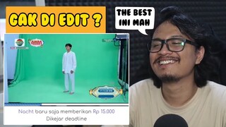 sinetron tapi belum di edit green screen nya...