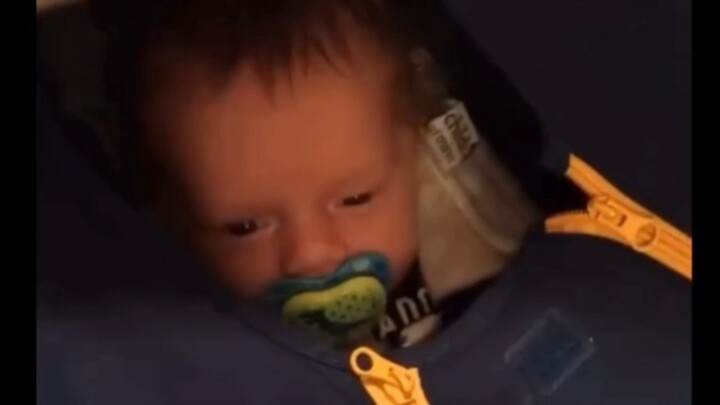 Is the baby really asleep or just pretending?