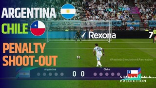 Penalty shootout ⚽ Chile - Argentina 🏆 AMERICA CUP 2024 | Video game simulation