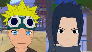 Kid Naruto vs Kid Sasuke