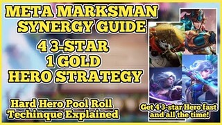 GET 4 3-STAR HEROES ALL THE TIME! META MARKSMAN STRATEGY. Artek Gaming | TOP 1 GLOBAL MAGIC CHESS