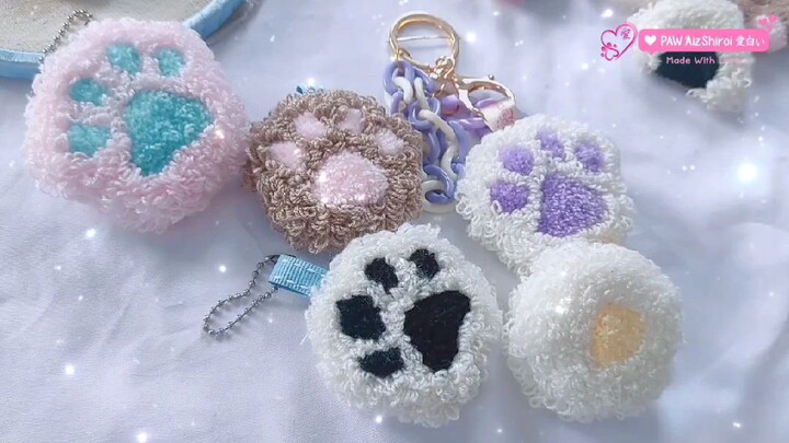 How to make paw keychains 🐾