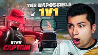 ROLEX REACTS to THE IMPOSSIBLE 1v1 CHALLENGE Ft. Star Captain | PUBG MOBILE