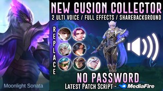 Gusion Night Owl Collector Skin Script No Password | 2 Ulti Voice | Full Sound & Full Effects | MLBB