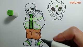 How To Draw Ben10 Sans Cách vẽ Ben 10 sans dễ nhất