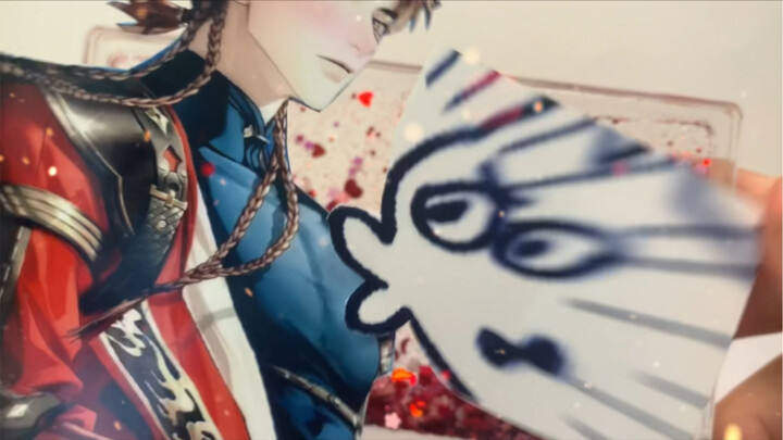 The little dog’s face is all red~ Ouch ouch ouch, saliva!