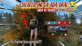 BUSET NEMBAK TANAH HEADSHOT😭 SOLO VS SQUAD KETEMU CHEATER!!