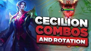 CECILION COMBO AND ROTATION | MLBB | MOBILE LEGENDS BANG BANG