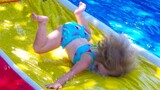 Funny Babies Water Slides Fails Compilation - Cute Baby Video | Daddy Cool
